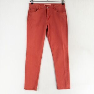 Woolrich Jeans Women Sz 8 Red Skinny Leg Cotton Spandex Mid Rise 5 Pocket Casual